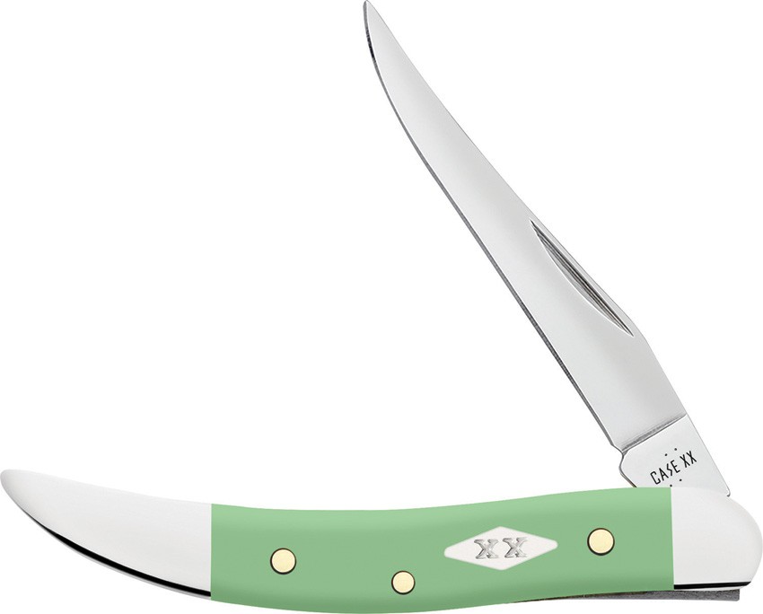 Case Cutlery Small Toothpick Mint Green Synthetic Folding Pocket Knife 63835
