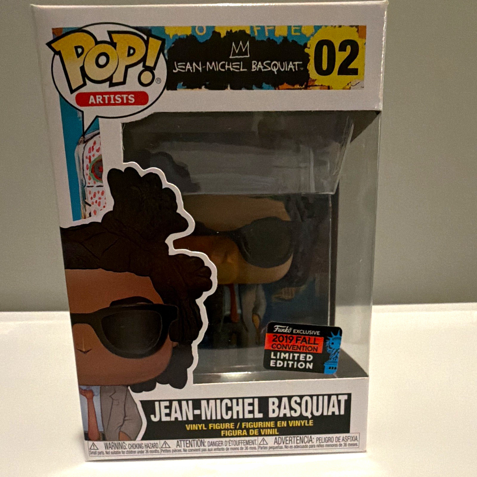 Funko Pop Artists Jean-Michel Basquiat #02 Vinyl Figure 2019 Fall Convention