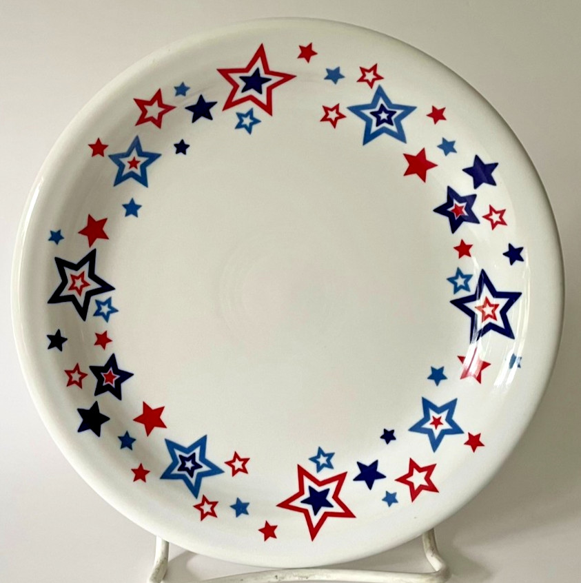 Fiesta Americana Stars Appetizer Plate White 6.5