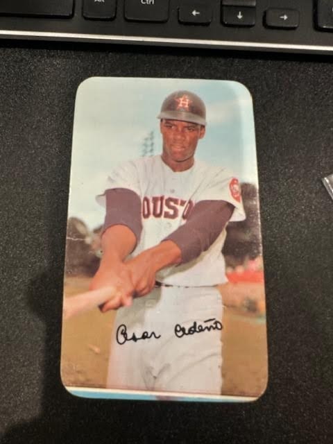 1971 TOPPS SUPERS 3X5 BASEBALL CARD = #15 CESAR CEDENO, ASTROS