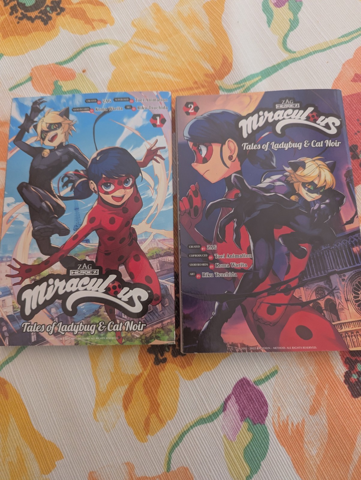 Miraculous: Tales of Ladybug & Cat Noir Vol. 1-2 Lot of 2 Ladybug Cat Noir