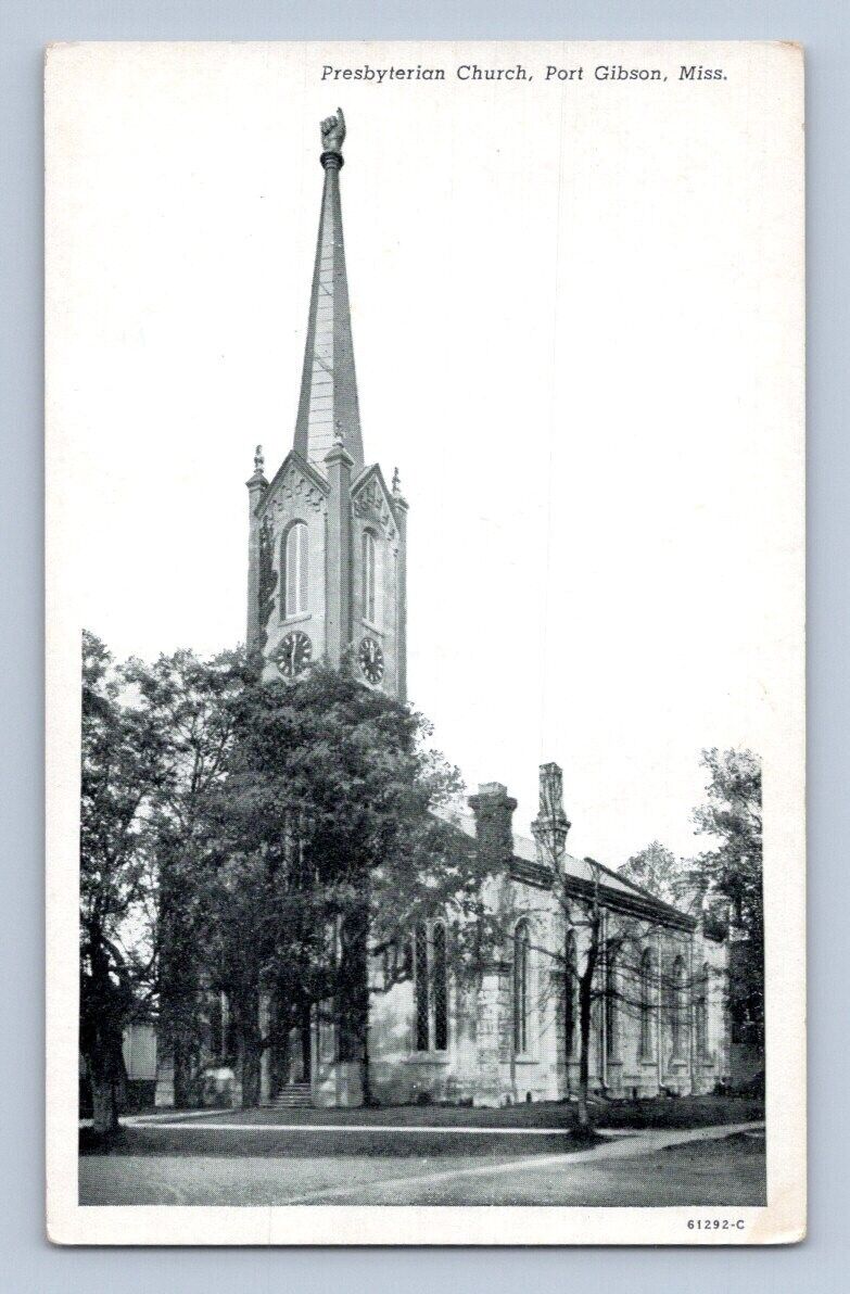 1940\'S. PORT GIBSON, MISS. PRESBYTERIAN CHURCH. POSTCARD. EP29