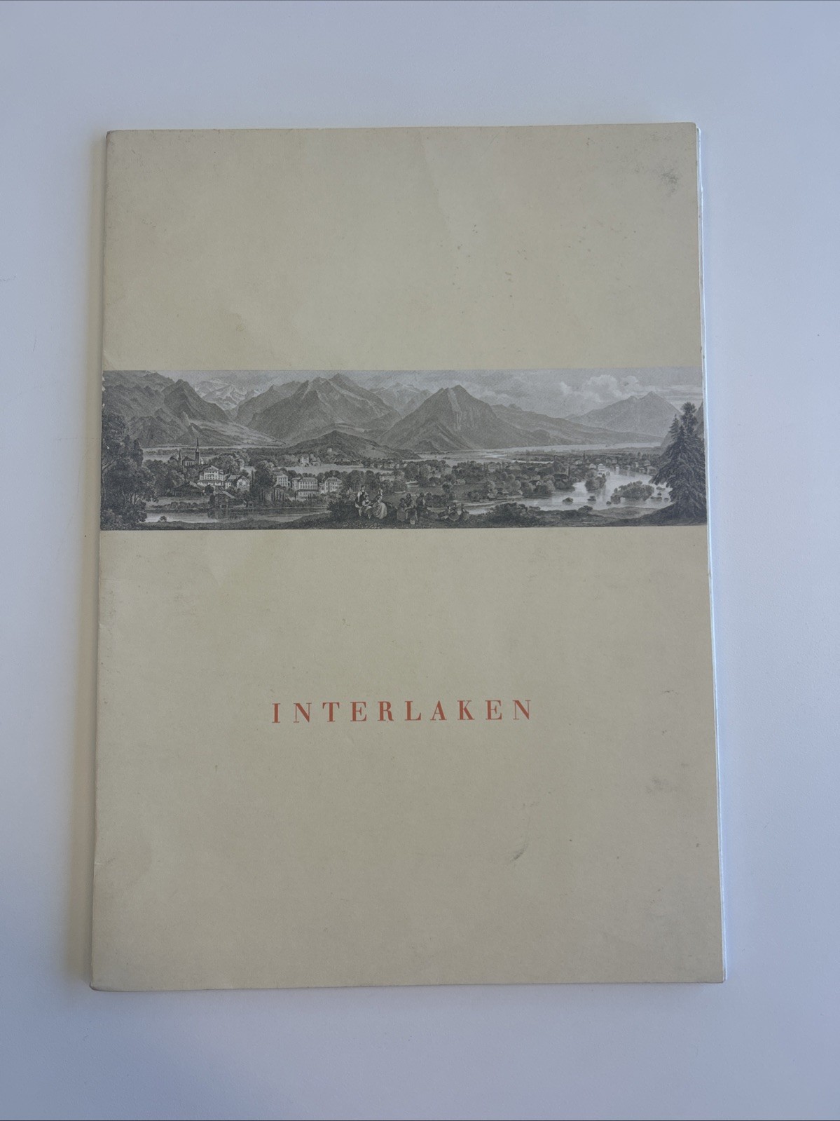 Vintage Interlaken Switzerland Map Image Lot 6 Images And 1 Map