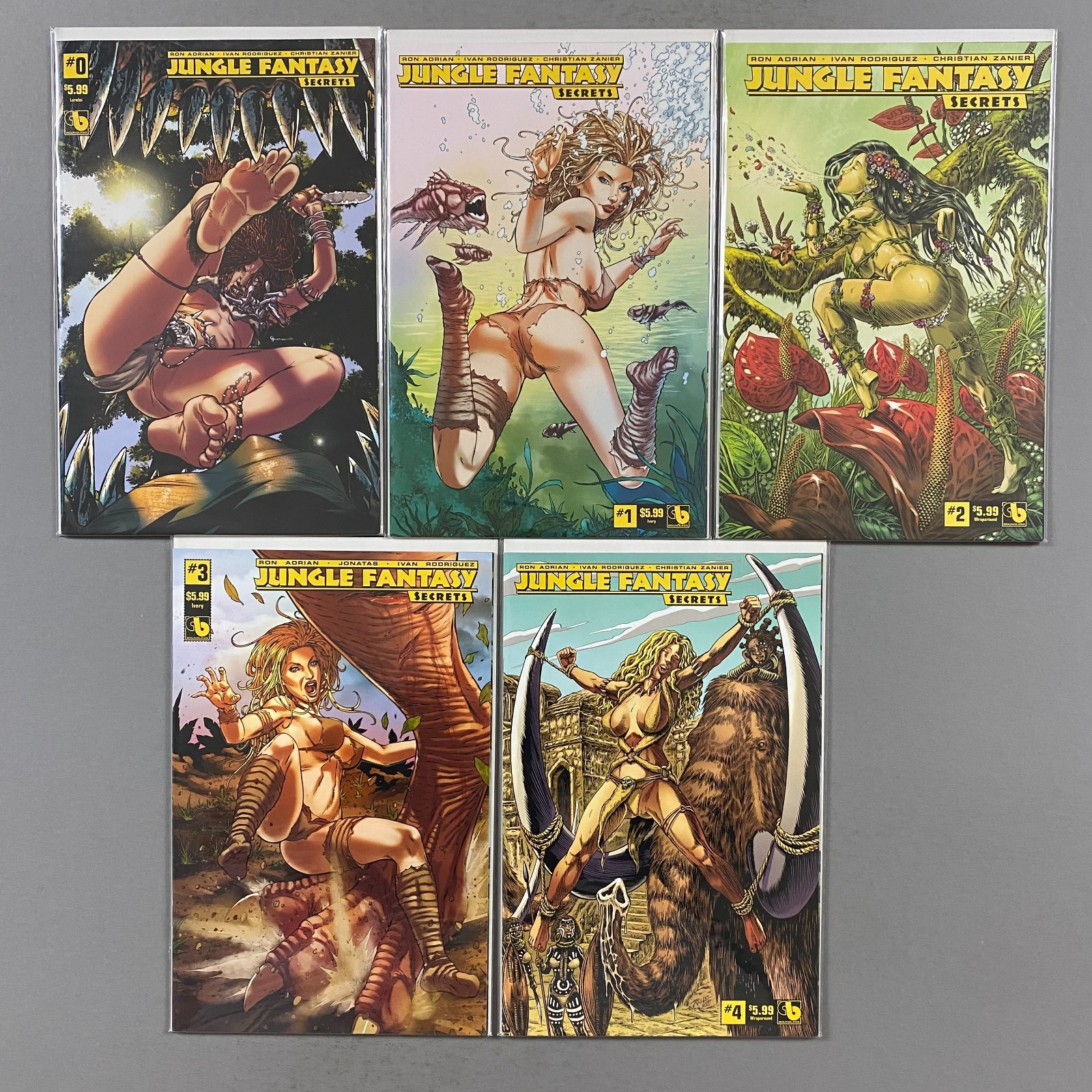 JUNGLE FANTASY SECRETS 0-4 0 1 2 3 4 (2018, BOUNDLESS COMICS)