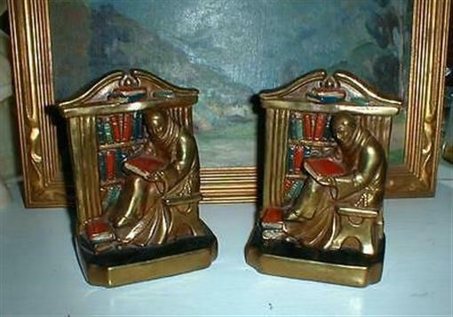 MARION BRONZE SIGNED MB BOOKENDS