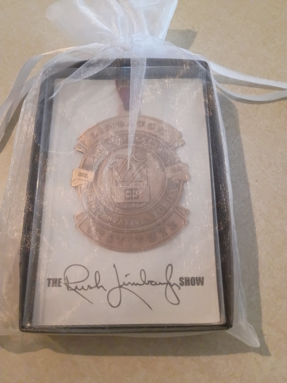 Rush Limbaugh Show Institute 2020 Bronze Ornament Wendell August Forge New