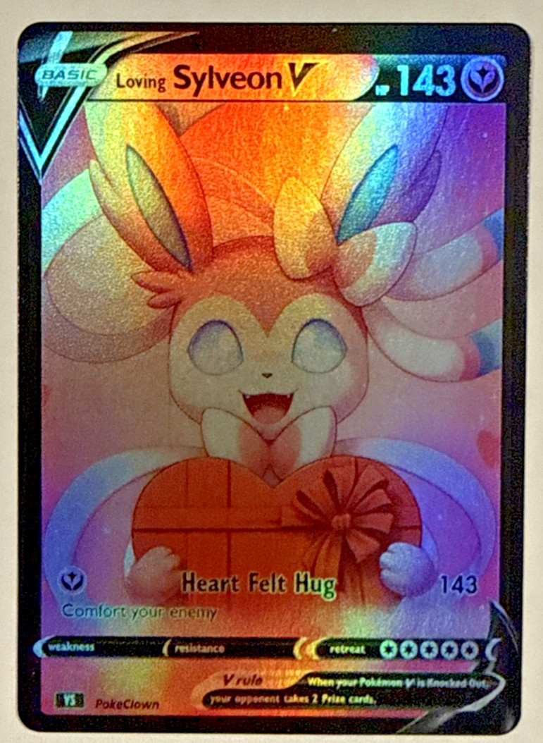 Loving series Shiny Sylveon V - Fan Art Card - Poke Clown