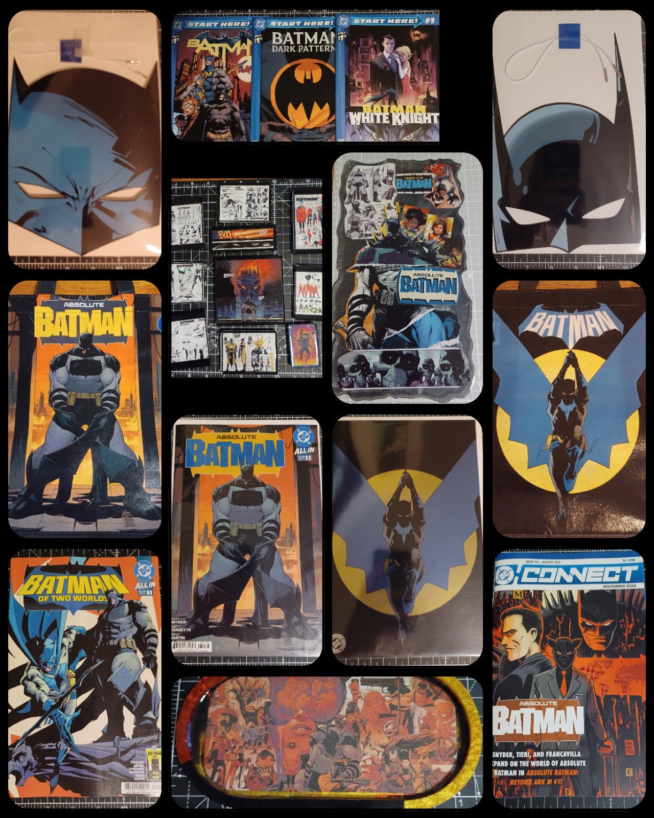  Batman Day 2026 Custom Bundle - Bag, Masks, Books, Magnets, Tray, Art, & More