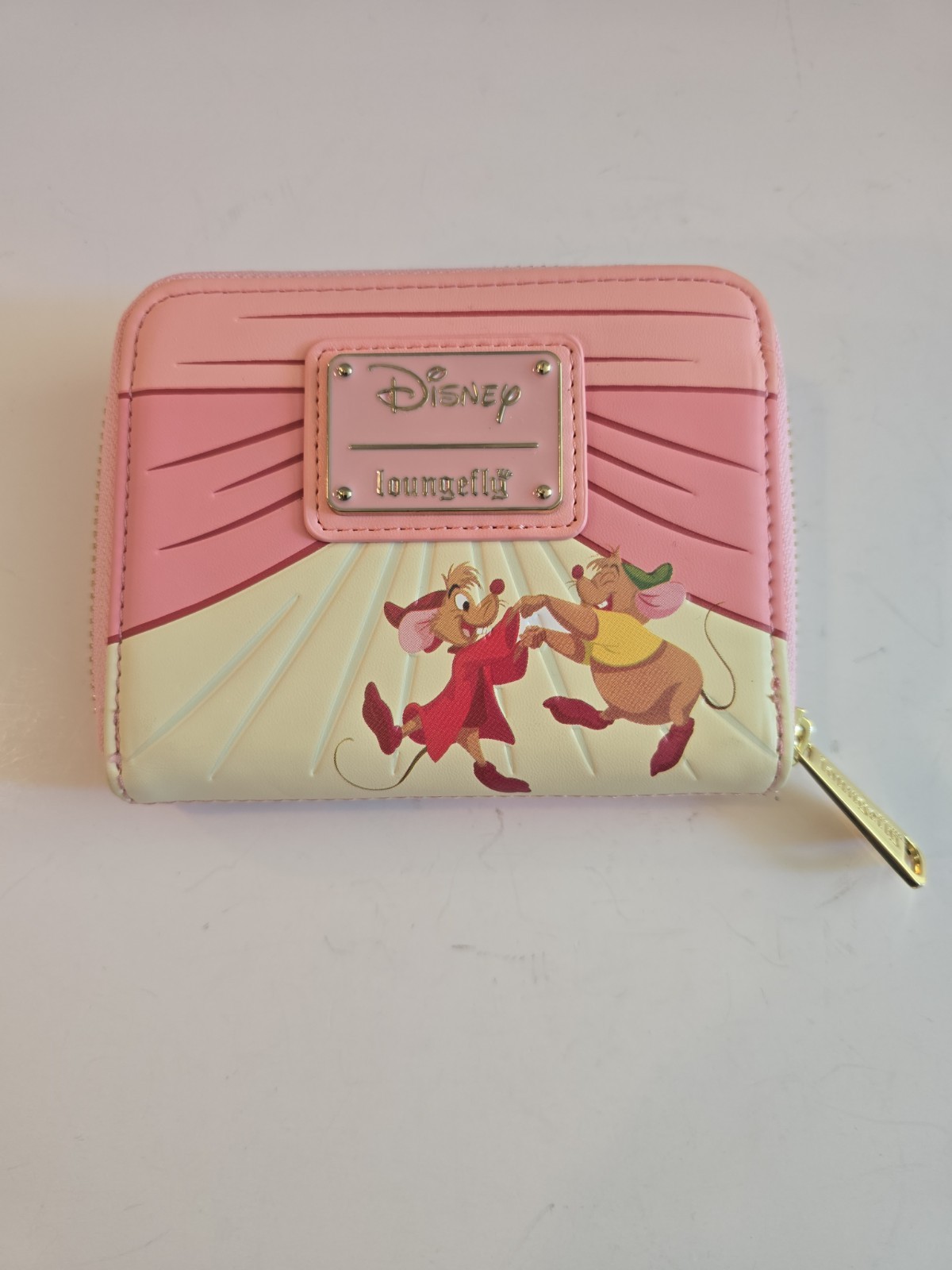 Disney Loungefly Cinderella 70th Anniversary Bow Wallet Gus Jaq Mice HTF NEW