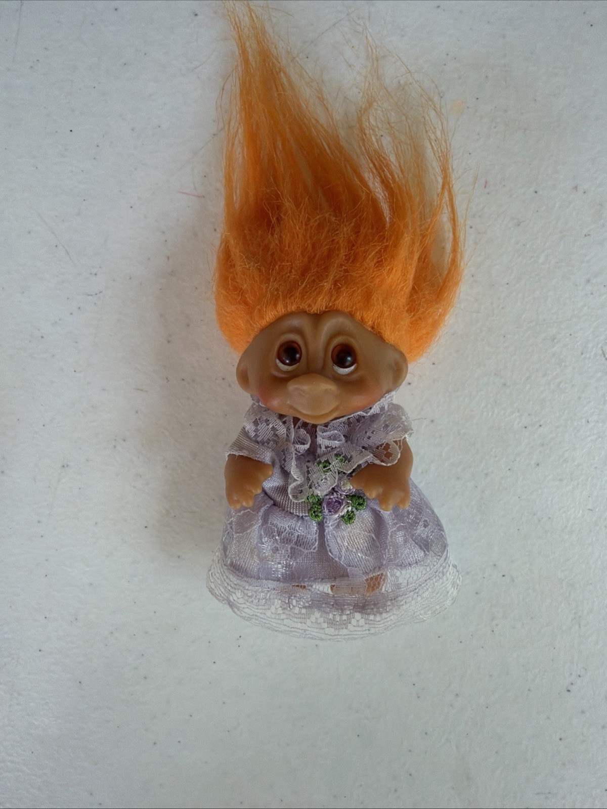 Vtg 1985 DAM Bride\'s Maid Troll Doll 3.5\