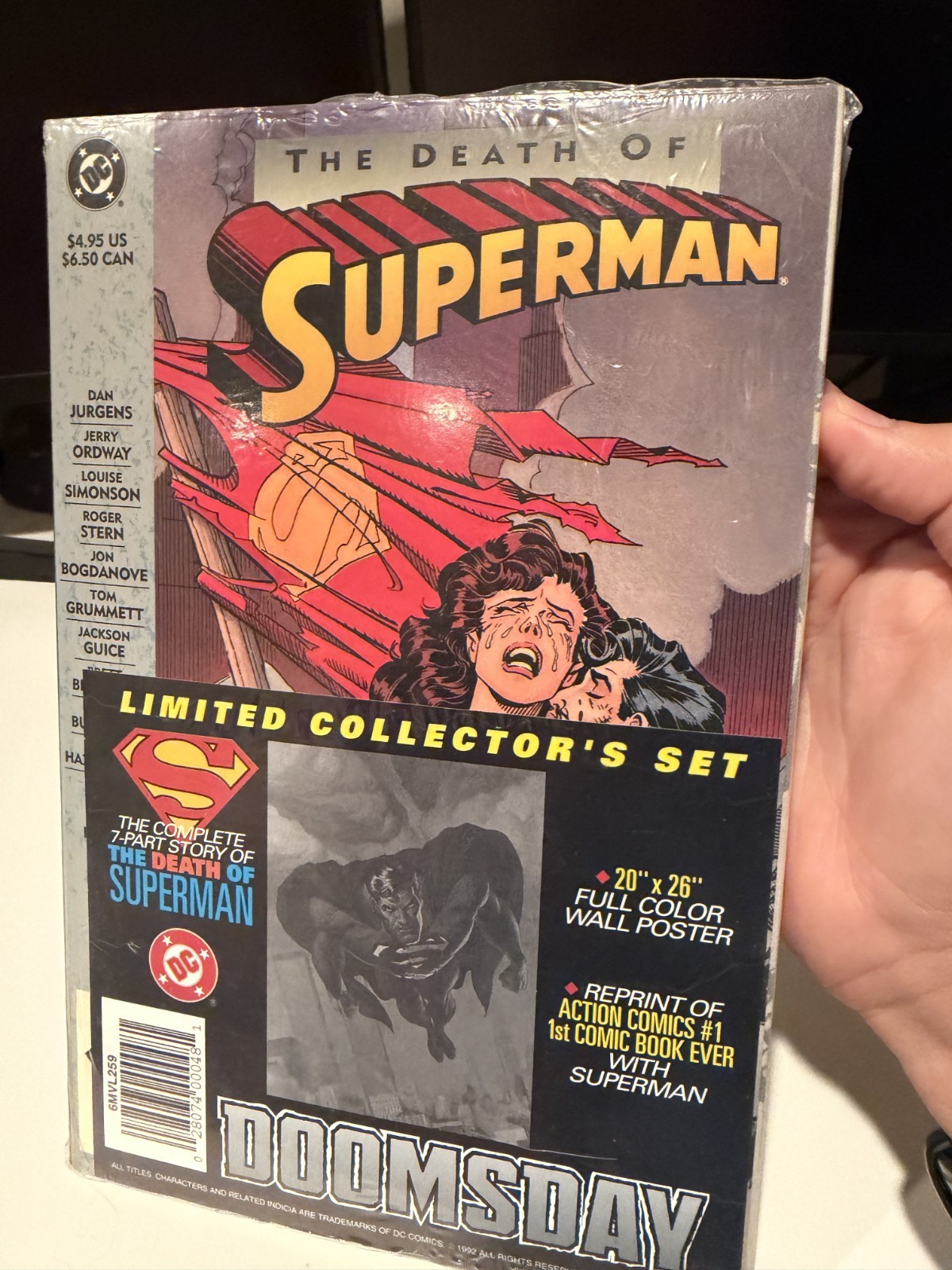 DC:The Death of Superman Doomsday Limited Collector Set  & Action Comic 1 SEALED