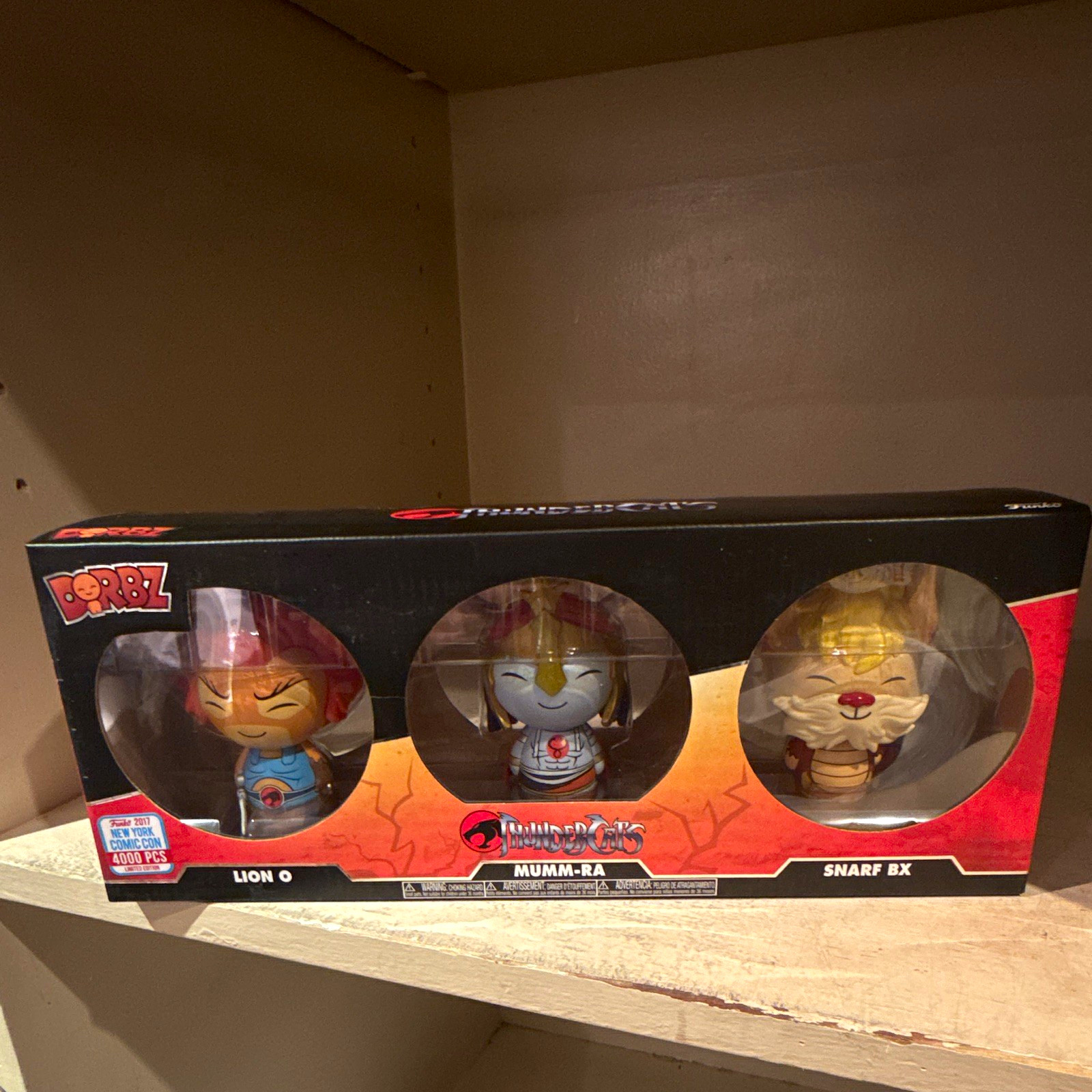 Funko Dorbz ThunderCats NYCC Exclusive 3-Pack Lion-O Mumm-Ra Snarf 4000
