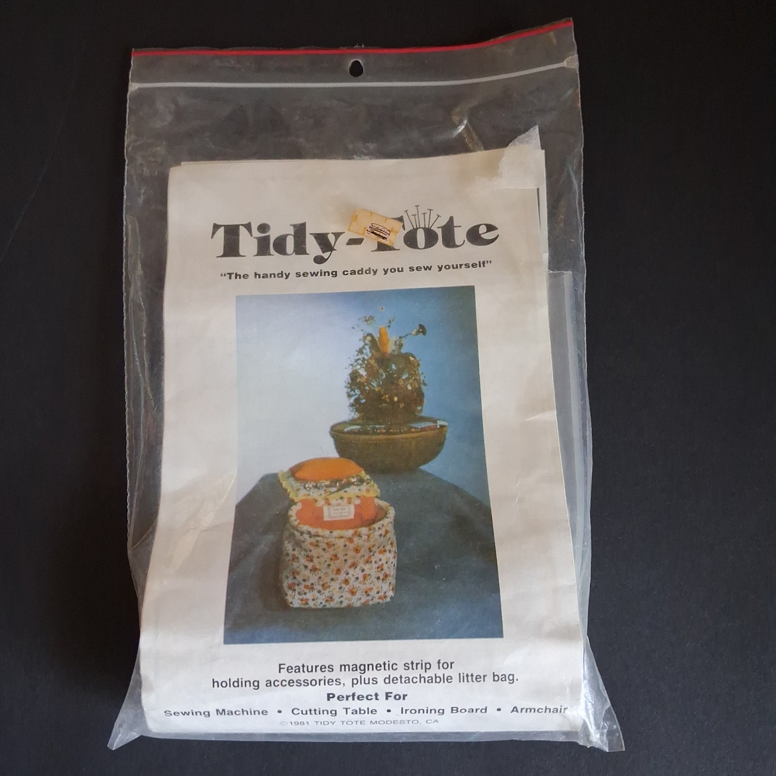 Grannys Tidy Tote Craft Sewing Caddy 1981 VTG Pattern Instructions Kit basket Grannys Tidy Tote Craft Sewing Caddy 1981 VTG Pattern Instructions Kit basket
