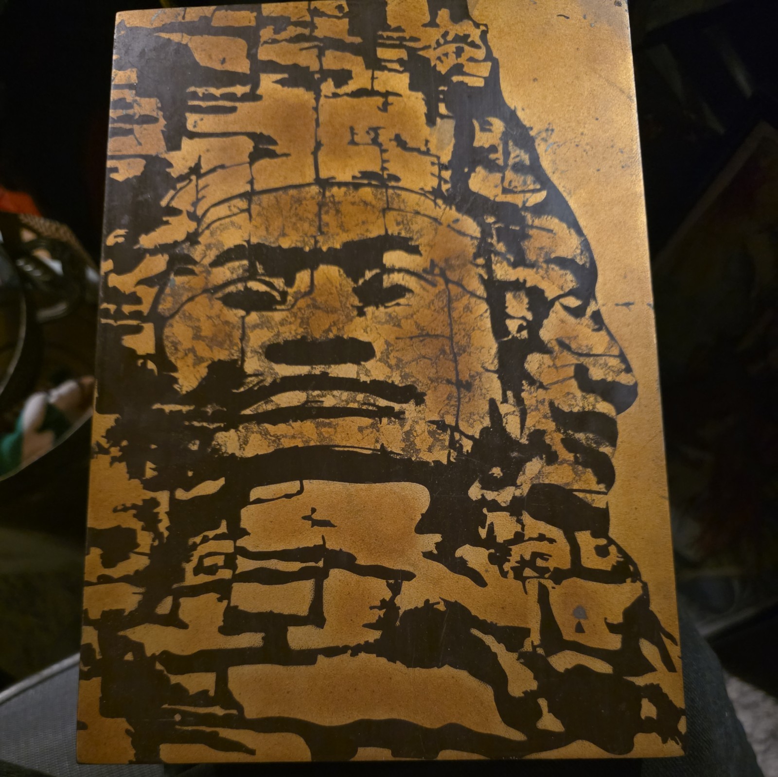 Bayon Face Khmer Temple Plague Angkor Cambodia NWT