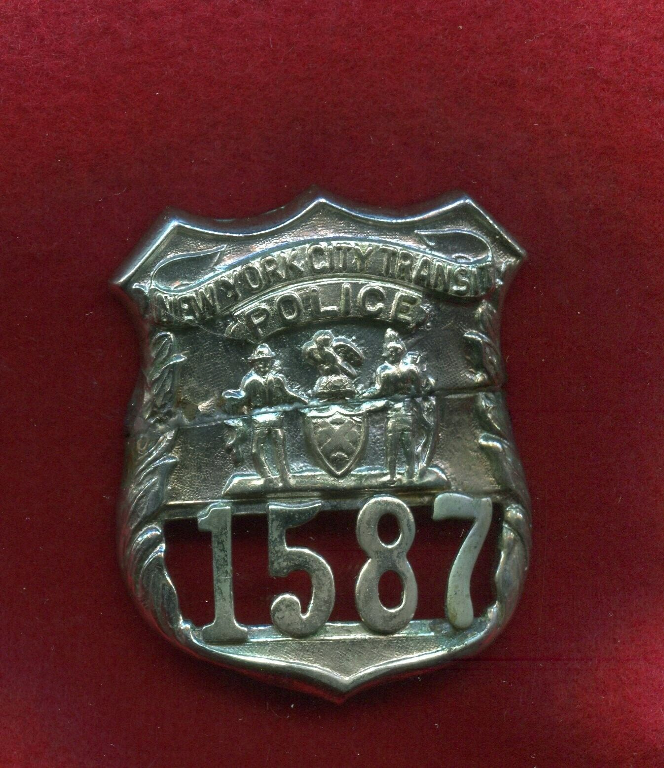 Antique obsolete Special TRANSIT  Badge NY