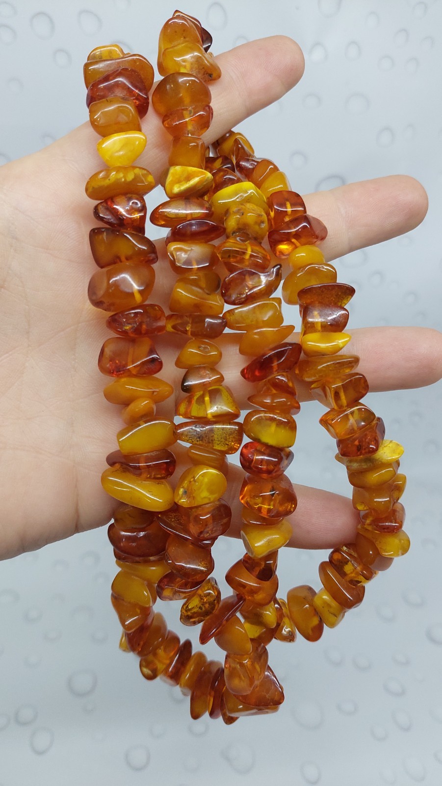 Vintage Amber Beads Necklace