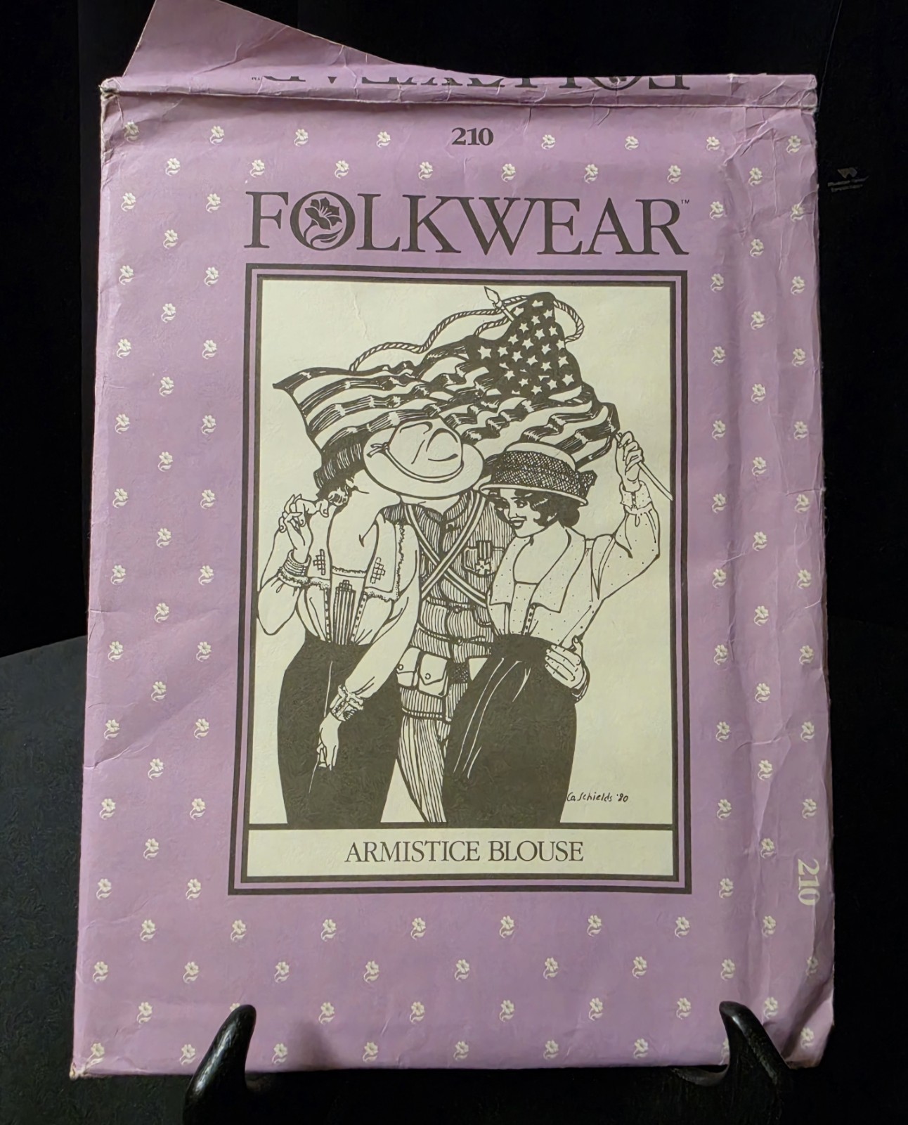 Vtg Folkwear Pattern 210 Armistice Blouse (WWI 1918) Sz 8-14 Uncut