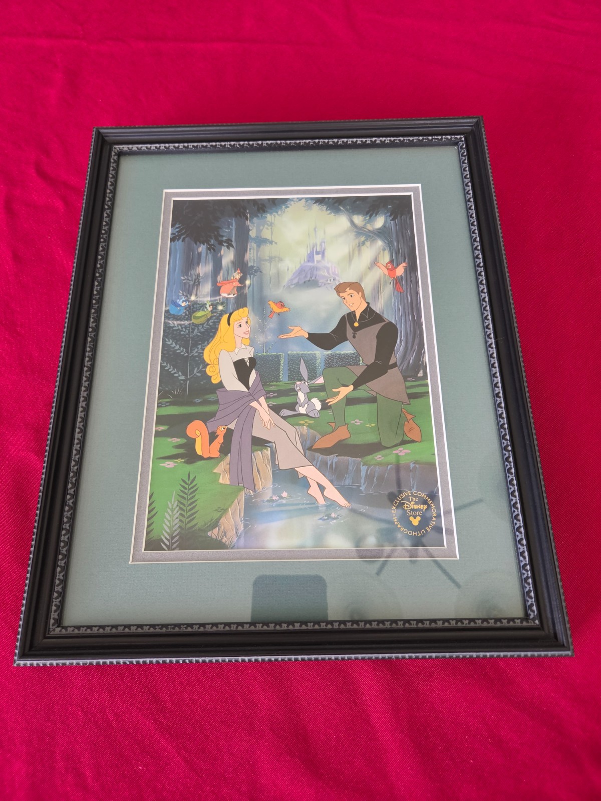 Disney Store Sleeping Beauty Lithograph Professionally Framed 1995
