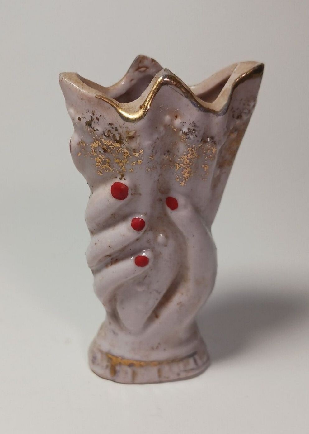 Vintage Unusual Ladies Hand Vase, Made in Japan