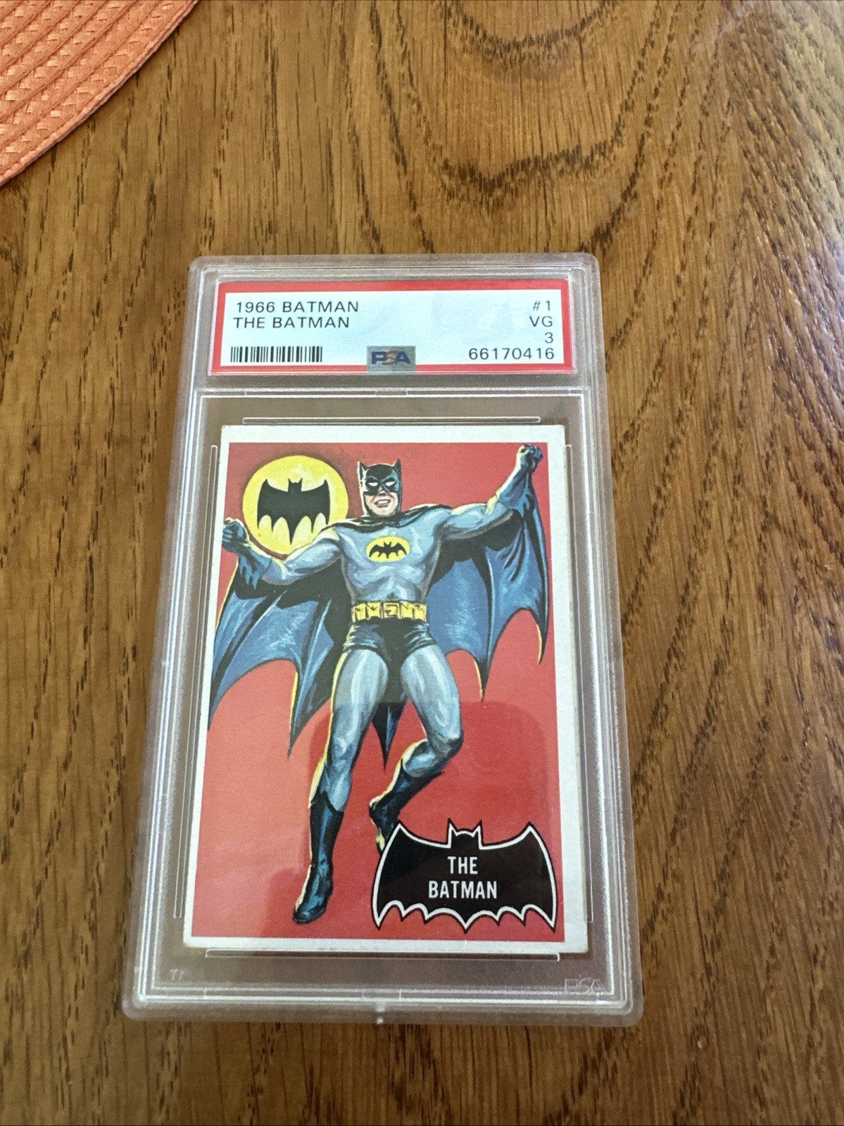 1966 TOPPS BATMAN #1  PSA VG 3