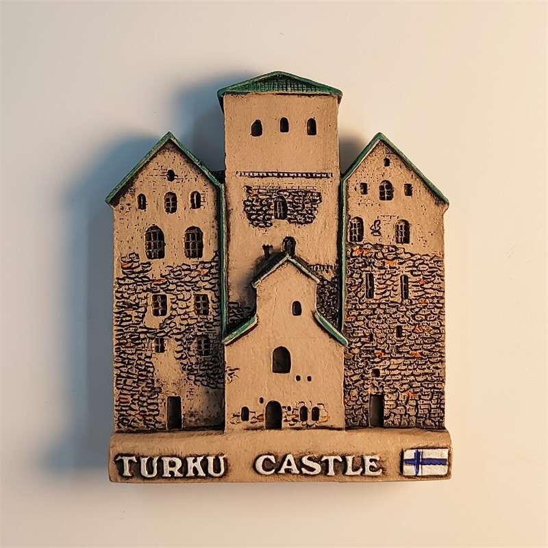 Europe Finland Turku Castle Tourist Souvenir 3D Resin Fridge Magnets Craft Gift Europe Finland Turku Castle Tourist Souvenir 3D Resin Fridge Magnets Craft Gift