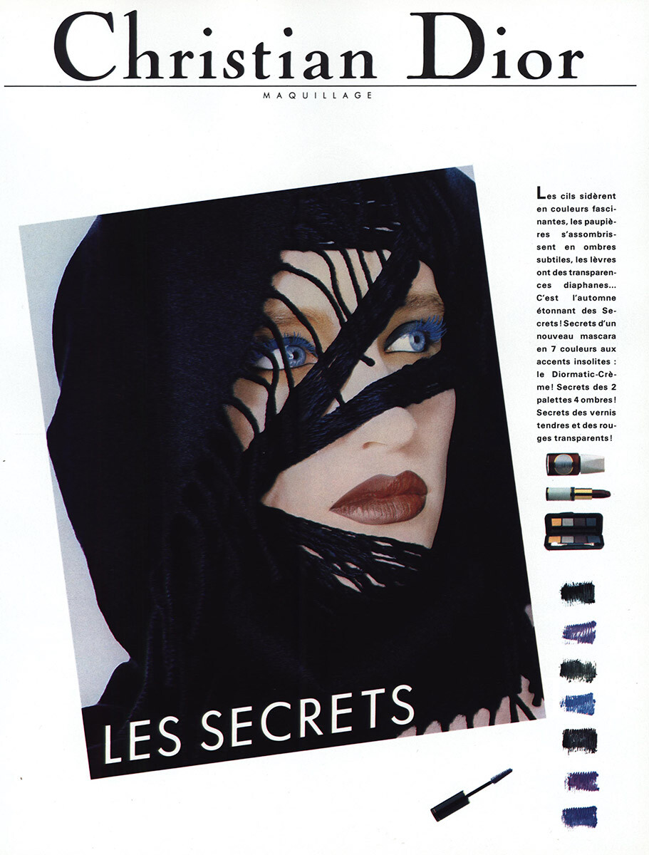1984 Christian Dior: Les Secrets Vintage Print Ad 1984 Christian Dior: Les Secrets Vintage Print Ad