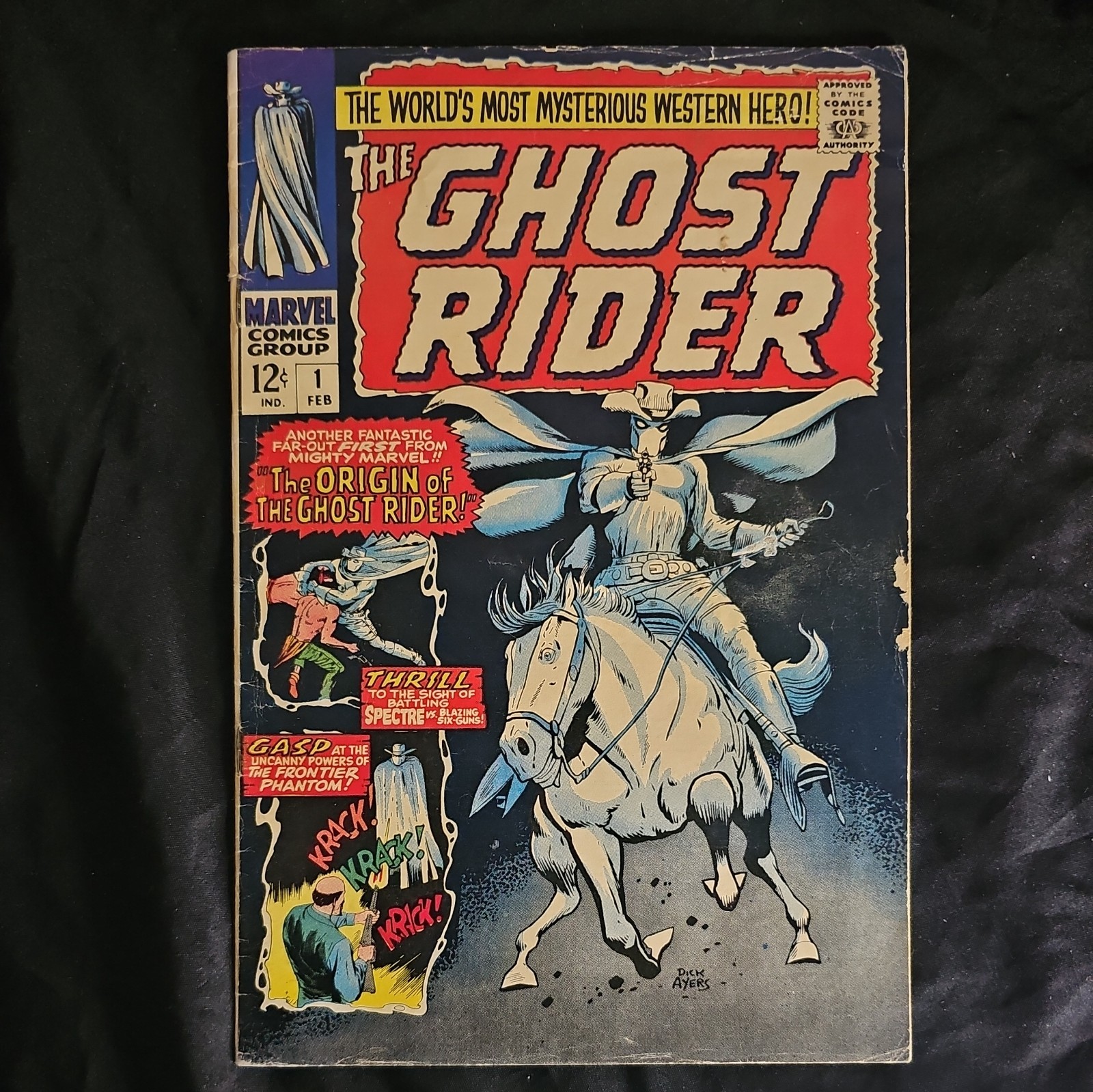 Marvel - GHOST RIDER (1967) #1 - VG/F - Silver Age - White Pages