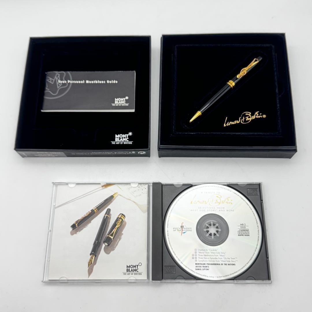 MONTBLANC Leonard Bernstein Donation Pen Ballpoint Black Gold CD Box