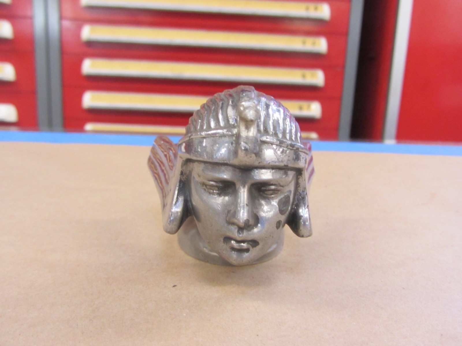 Original 1926 Stutz Bearcat Radiator Mascot Hood Ornament SMC CO. Indianapolis