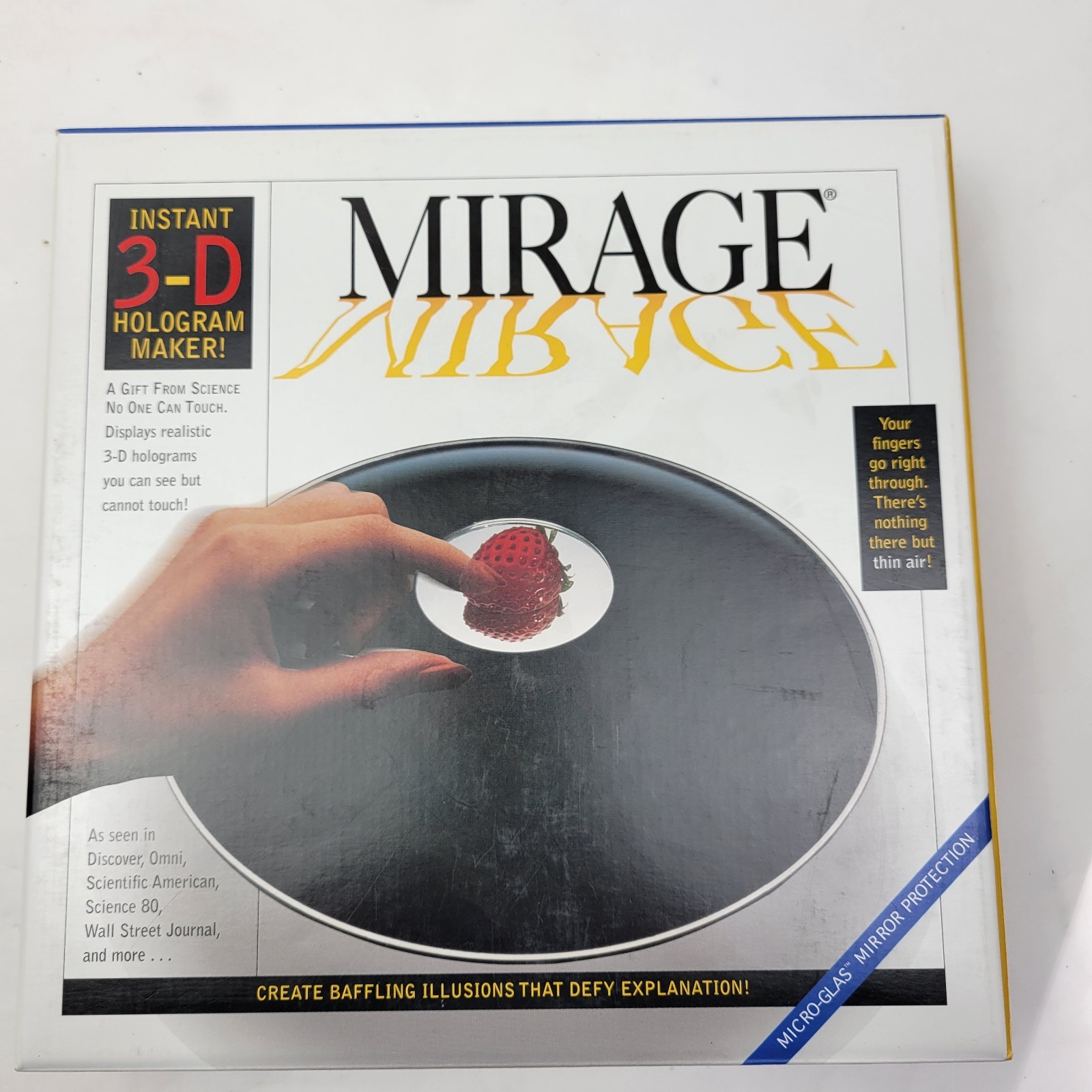3D Mirage Mirror Illusion Creator Black Hologram Maker Parabolic Reflector New 