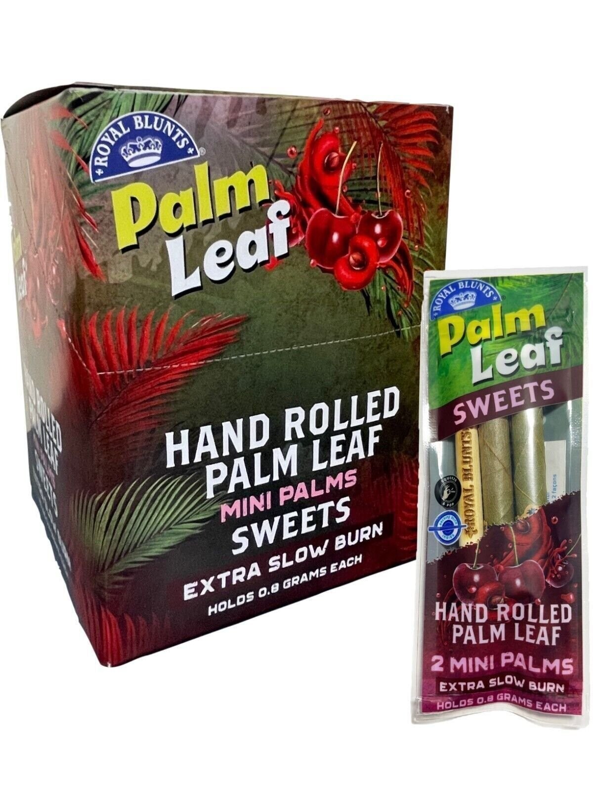 Royal B - Mini Palms -  Hand Rolled Palm Leafs - Sweets (Box of 24)