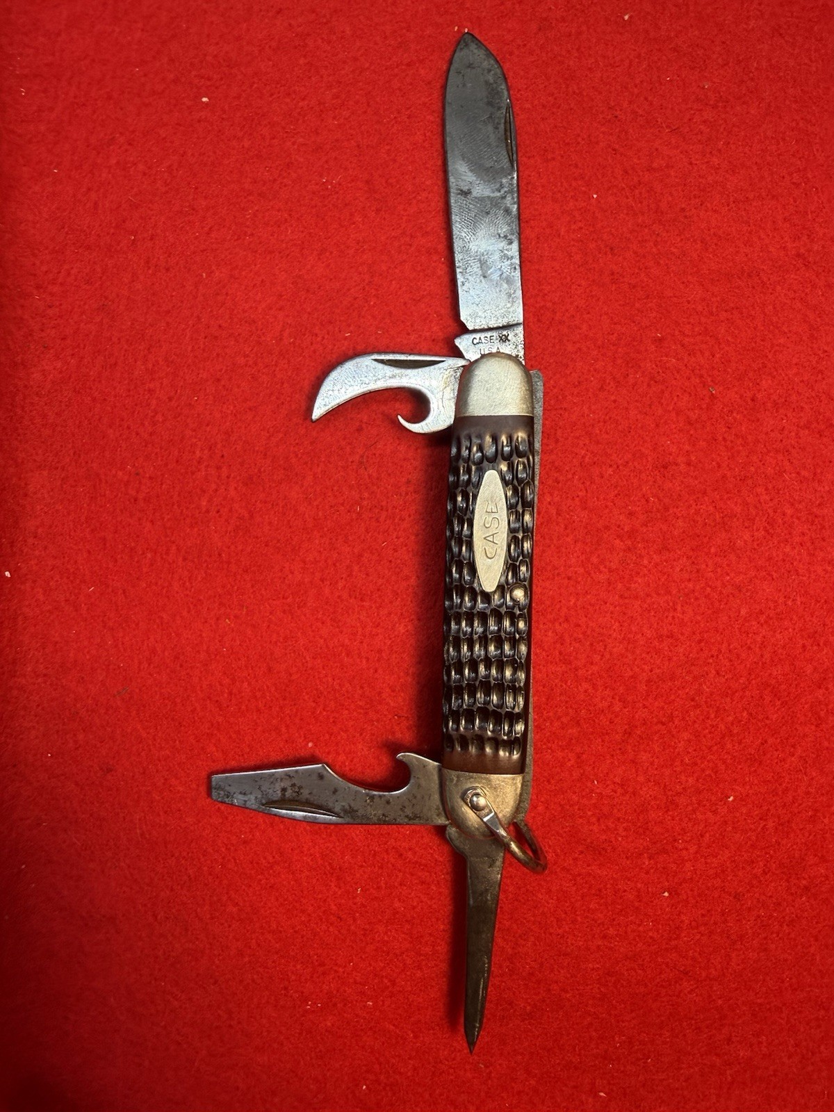 Case XX USA 640045 R 4-blade Scout/Camp utility knife 1979- Read Case XX USA 640045 R 4-blade Scout/Camp utility knife 1979- Read