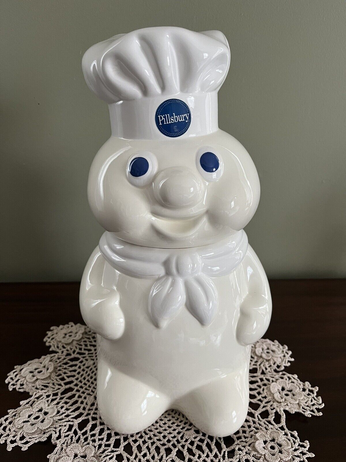 Pillsbury Doughboy Cookie Jar -12 inches Tall Excellent Condition