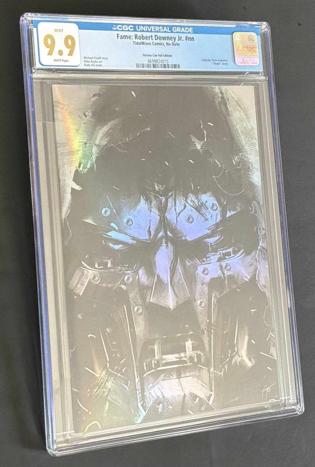 Fame Robert Downey Jr CGC 9.9 TOP POP Heroes Con Foil Virgin Dr Doom RDJ #nn