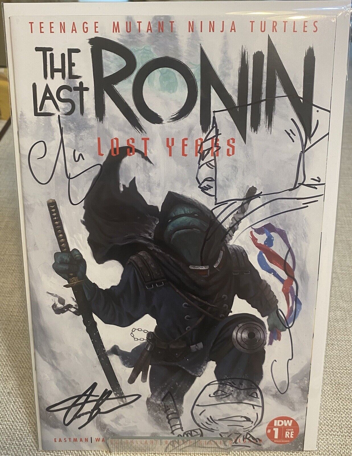 TMNT The Last Ronin The Lost Years #1 Trade Variant 3x SIGNED And 2x REMARQUED