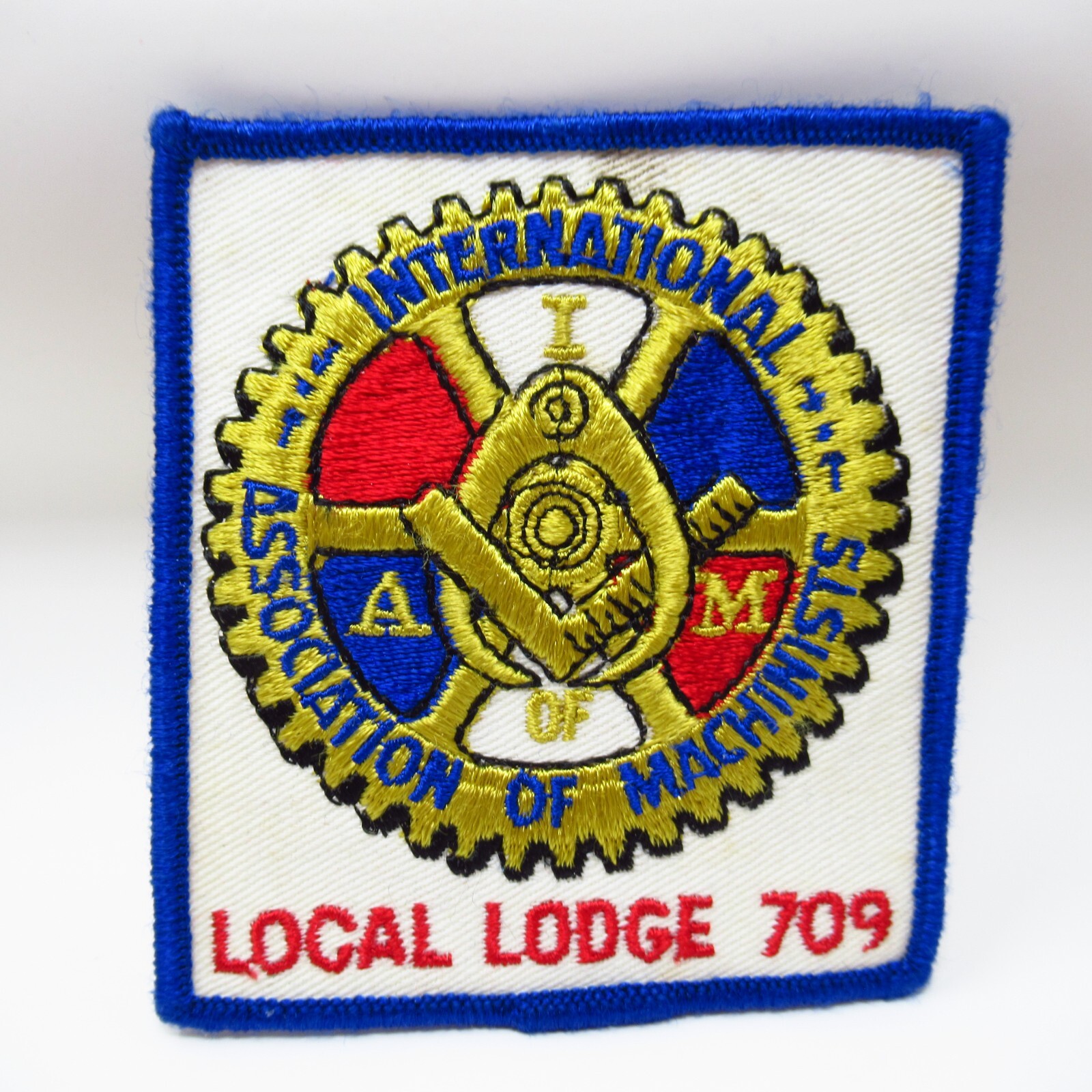 Vintage IAM Patch International Association of Machinists Local Lodge 709 Sew On