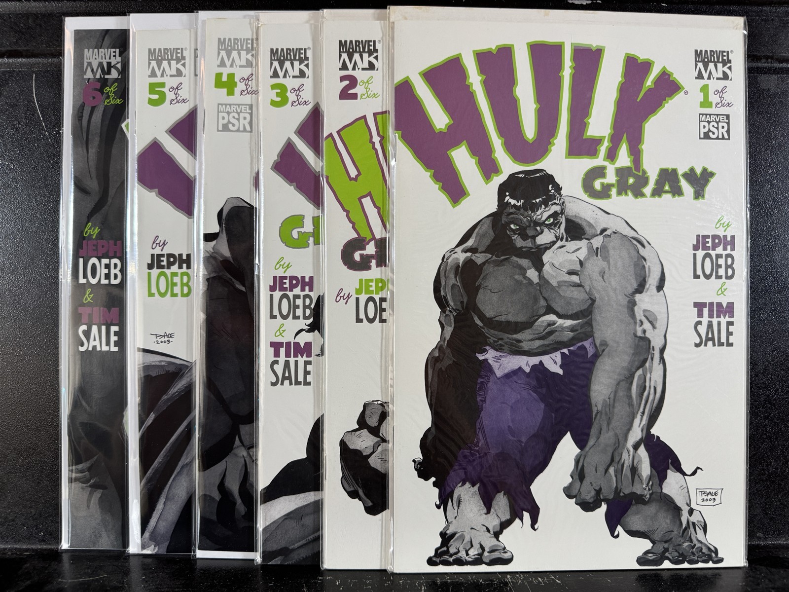 COMPLETE Hulk Gray #1 2 3 4 5 6 (2003 Marvel) Tim Sale #1-6 - Free Combine Ship COMPLETE Hulk Gray #1 2 3 4 5 6 (2003 Marvel) Tim Sale #1-6 - Free Combine Ship