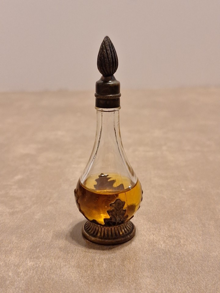 Antique Avon Perfume Genie Bottle .5 Fl Oz Cottillion