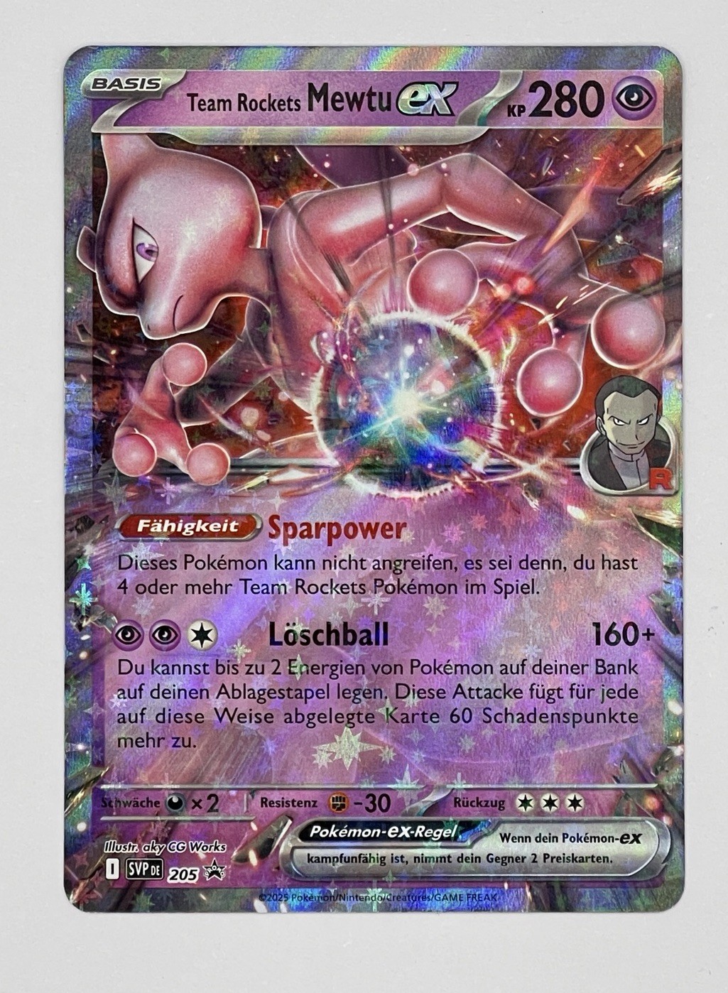 Pokemon Mewtwo Ex 205 Promo Scarlett & Violet German NM Pokemon