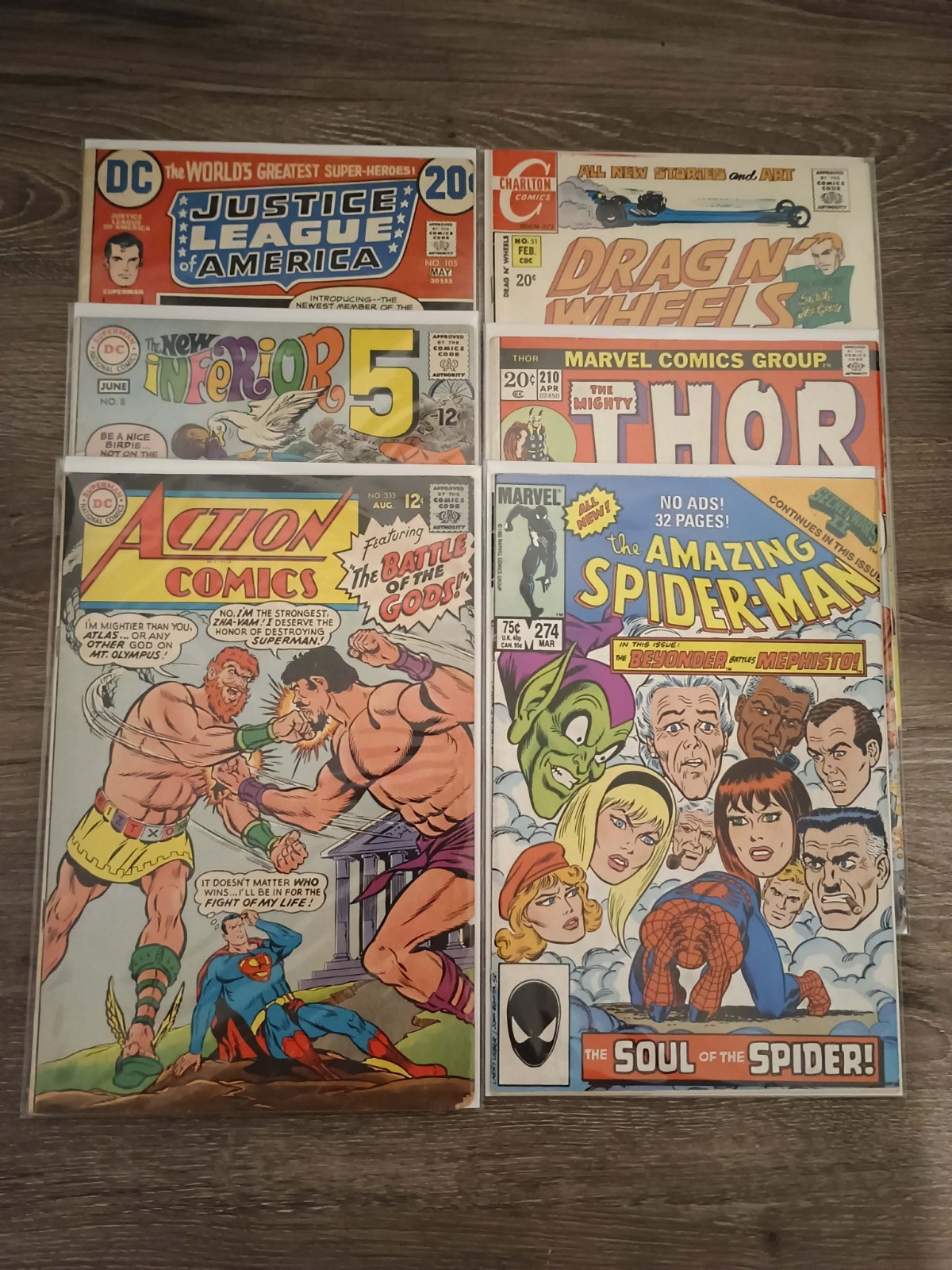 🌟Vintage Silver/Bronze Age Mixed Comic Lot: Marvel, DC, Charlton (1967-1985)🌟