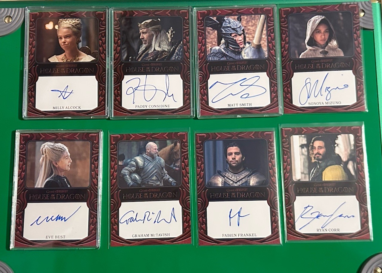 HOUSE OF THE DRAGON Autograph Lot Milly Alcock Matt Smith Paddy Game Of Thrones