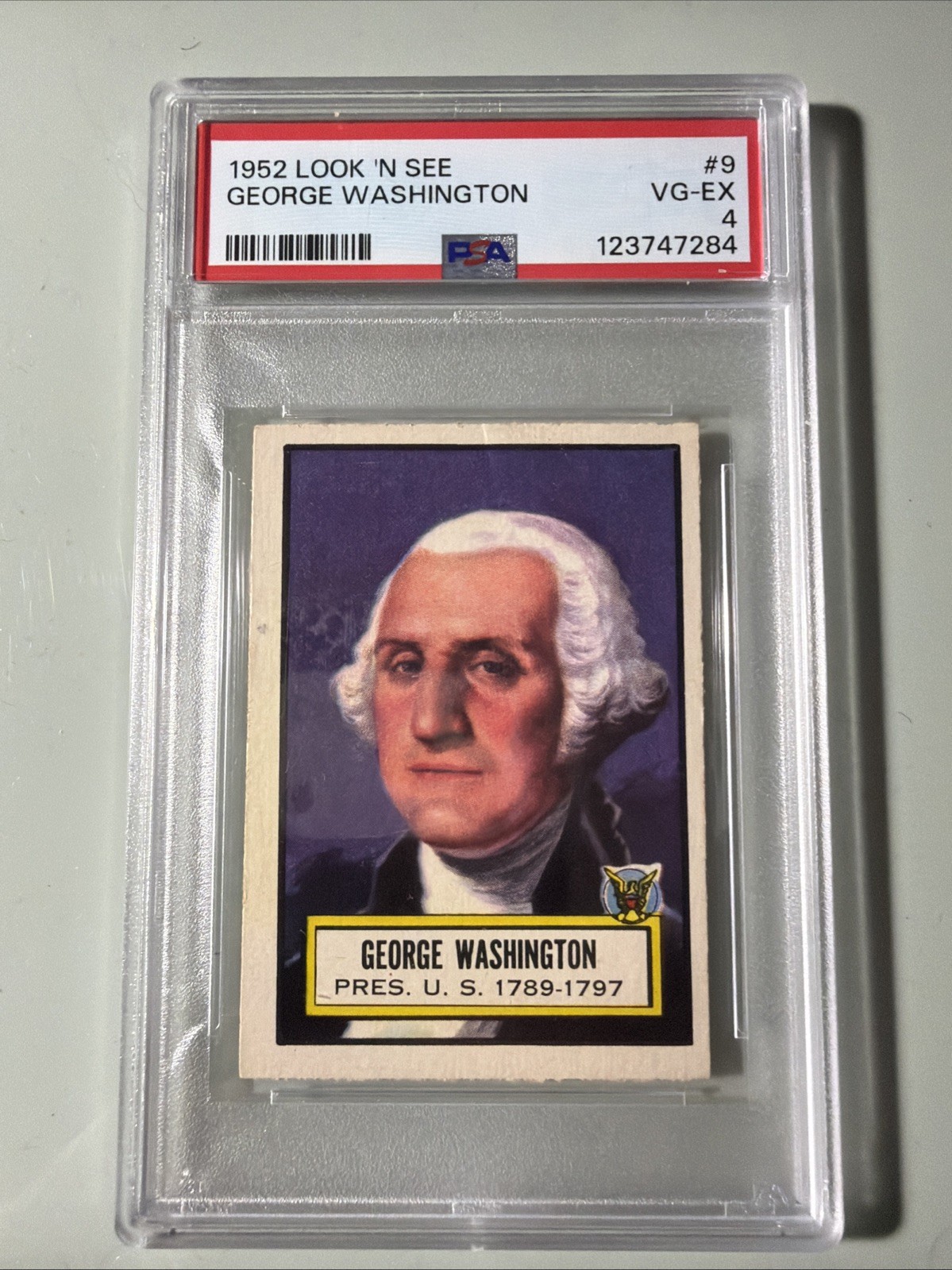 George Washington - 1952 Topps Look \'n See #9