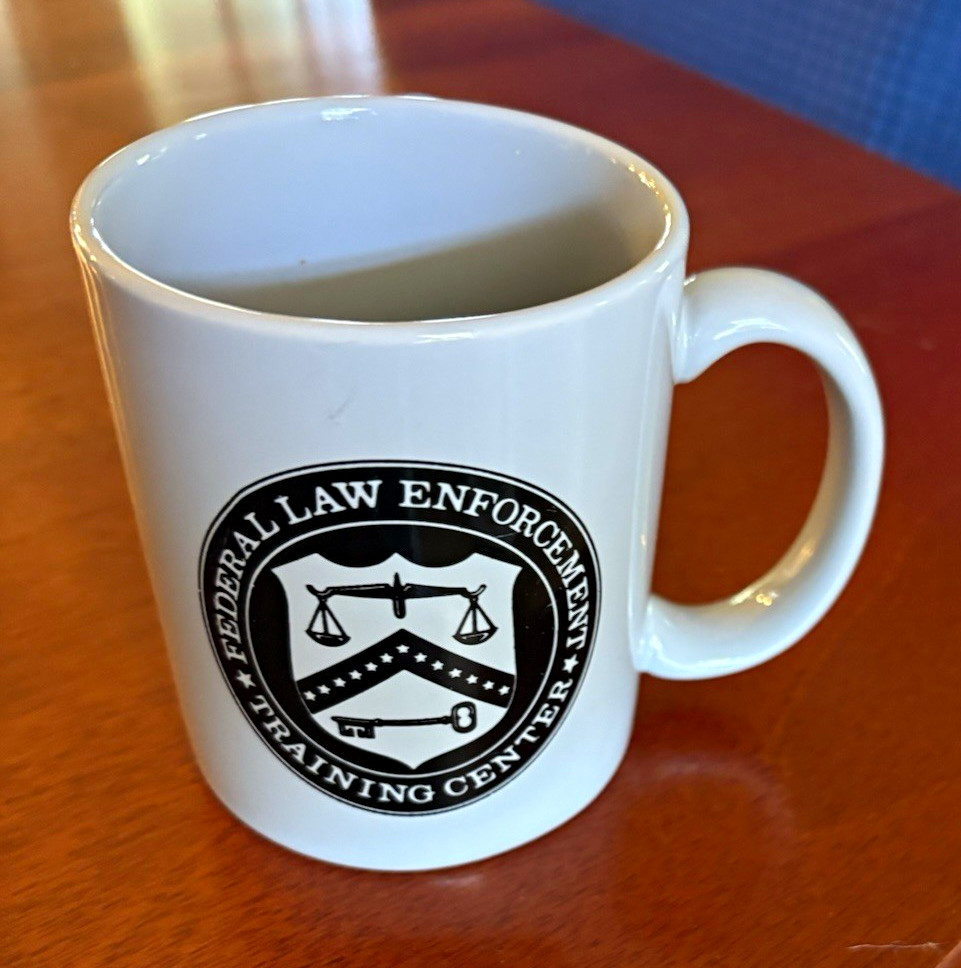 Federal Law Enforcement Training Center Logo Coffee Mug, Police Organization Federal Law Enforcement Training Center Logo Coffee Mug, Police Organization