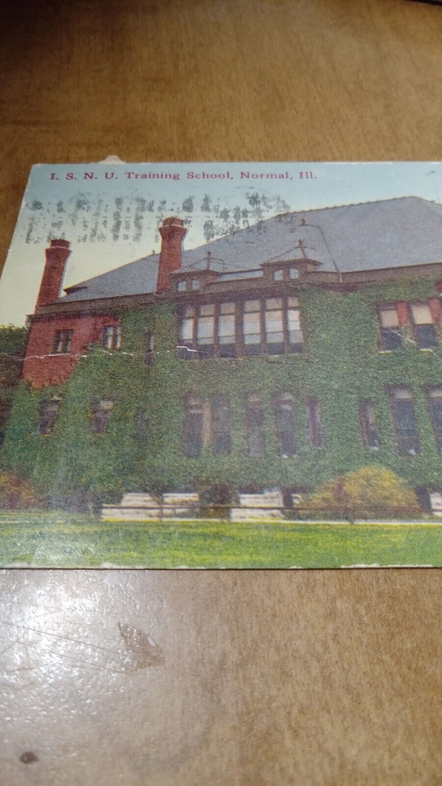 1913 Normal IL Illinois I.S.N.U Training School Used Postcard