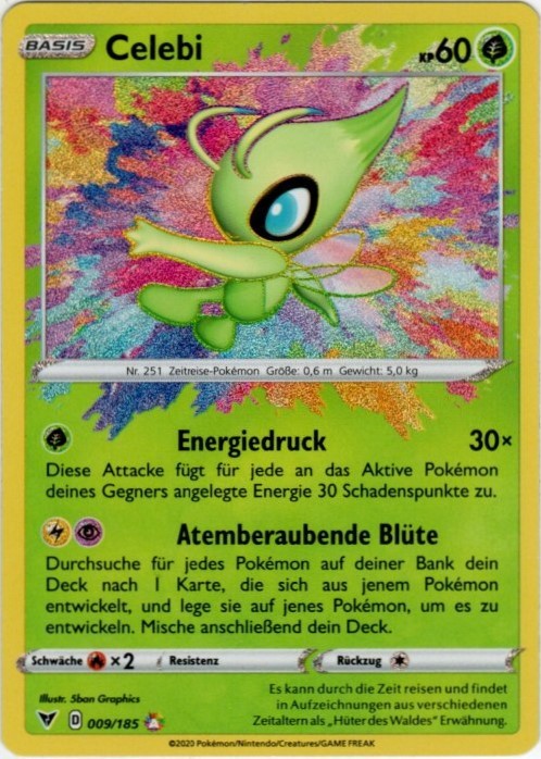 Celebi - 009/185 - Color Shock - 2020 - Pokemon - DE-NM Celebi - 009/185 - Color Shock - 2020 - Pokemon - DE-NM