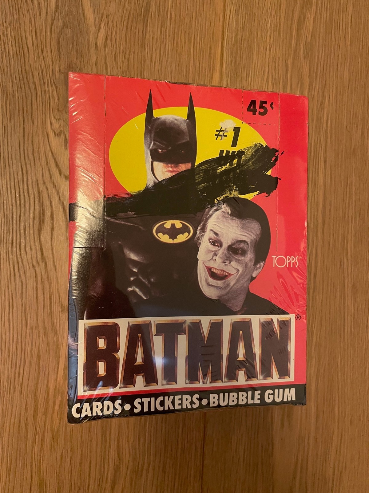 Topps 1989 Batman Trading Card Box 36 Wax Packs Cards Stickers Bubble Gum