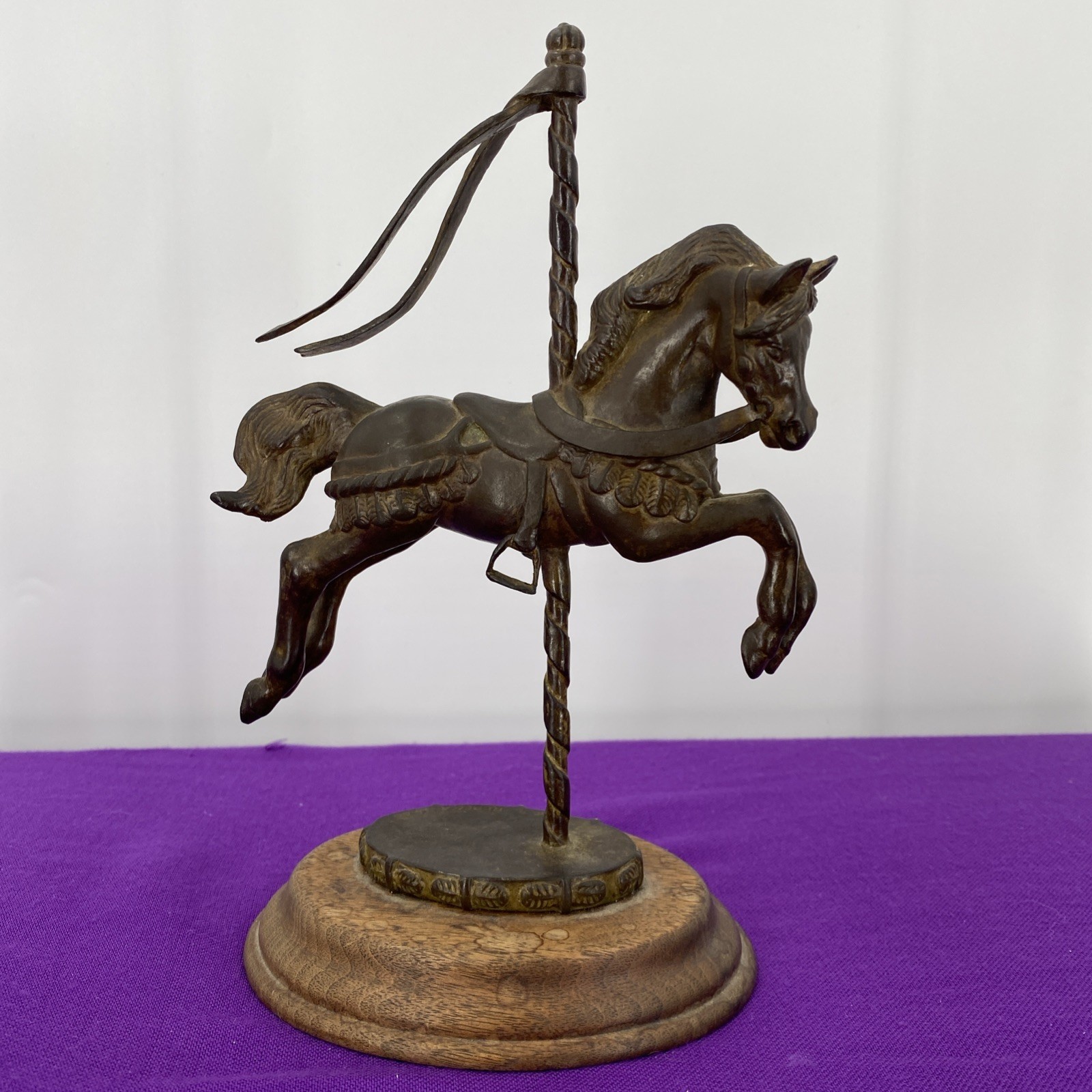 1971 CAROUSEL HORSE BRONZE SCULPTURE BY REBECCA SYLVAN 16 Of 50