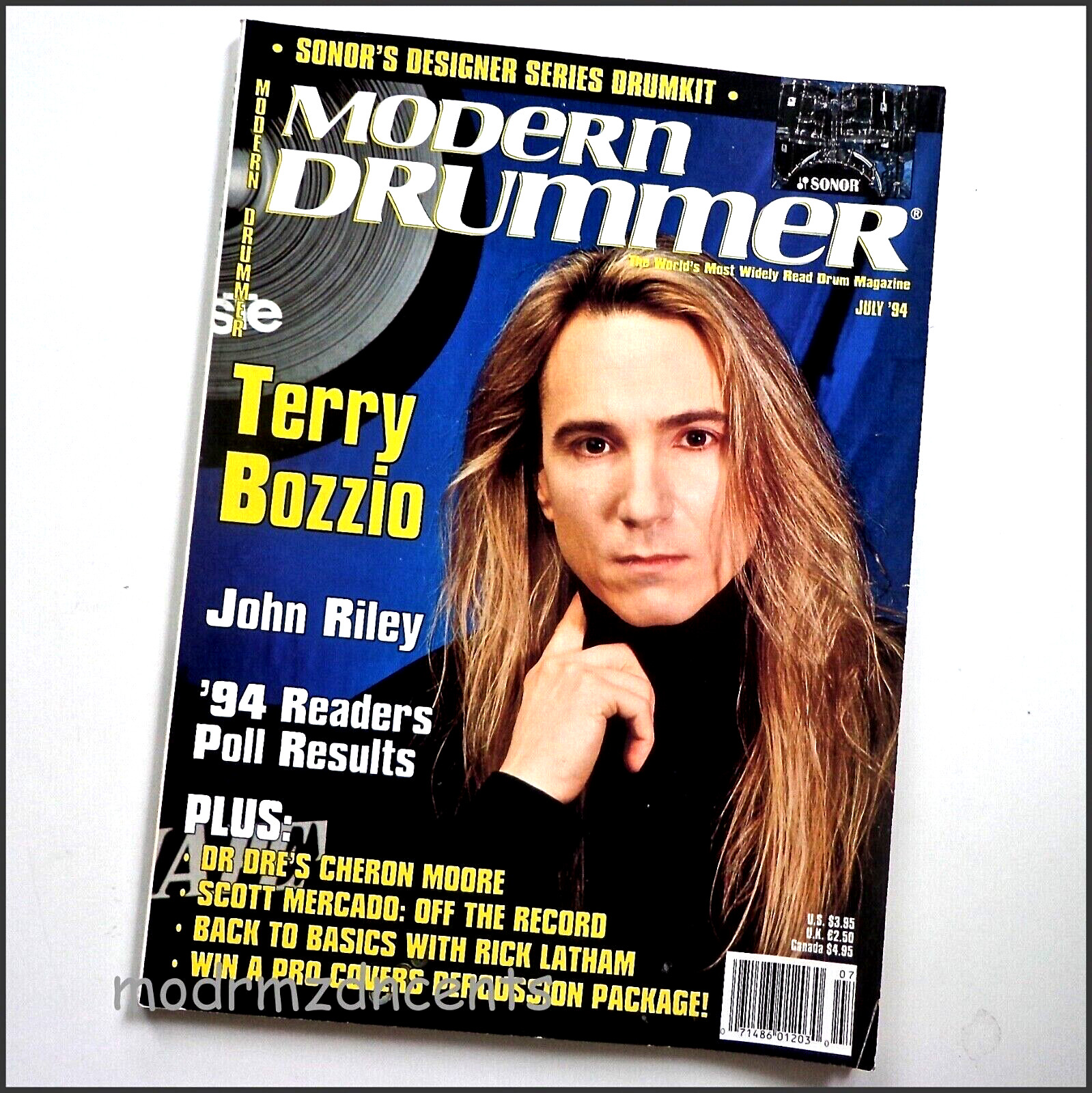 MODERN DRUMMER - July 1994 - TERRY BOZZIO + John Riley & Rick Latham