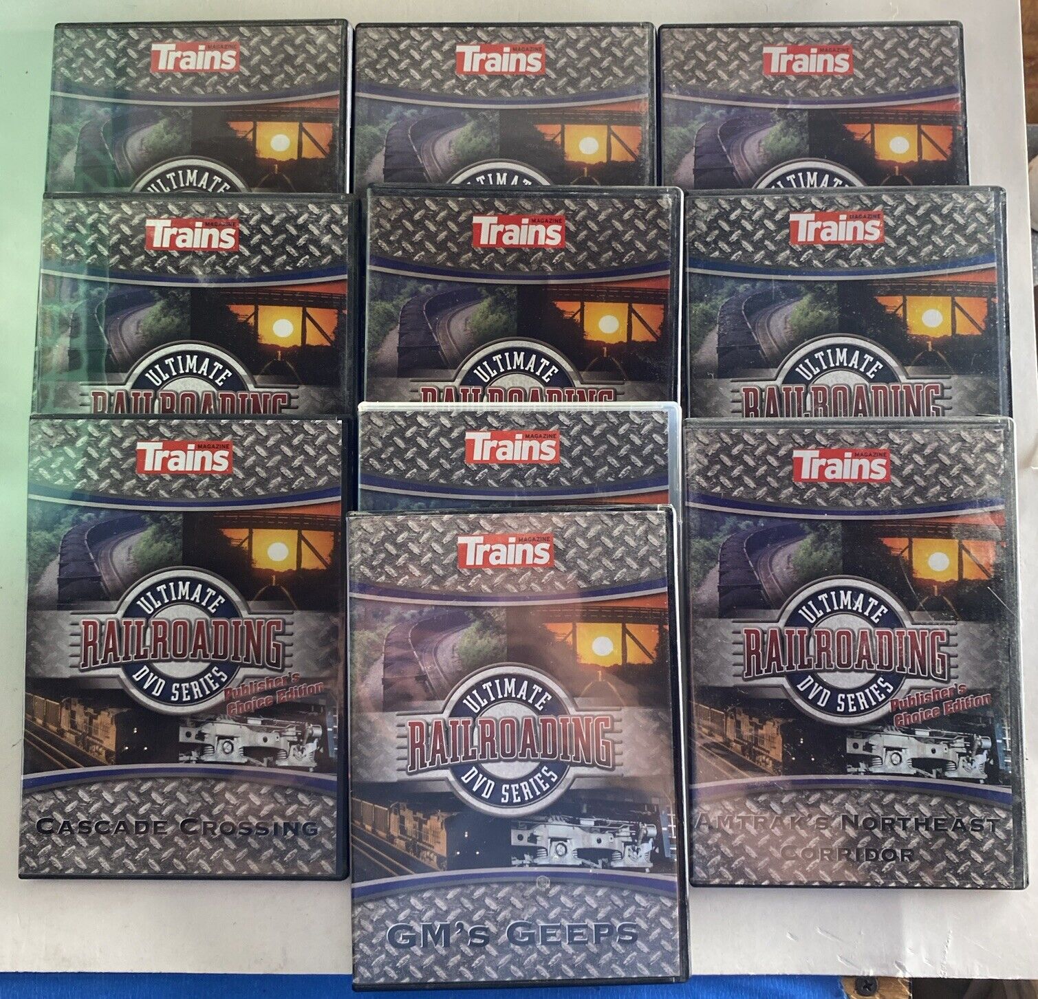 Trains Magazine Ultimate Railroading DVD Series Lot of 10