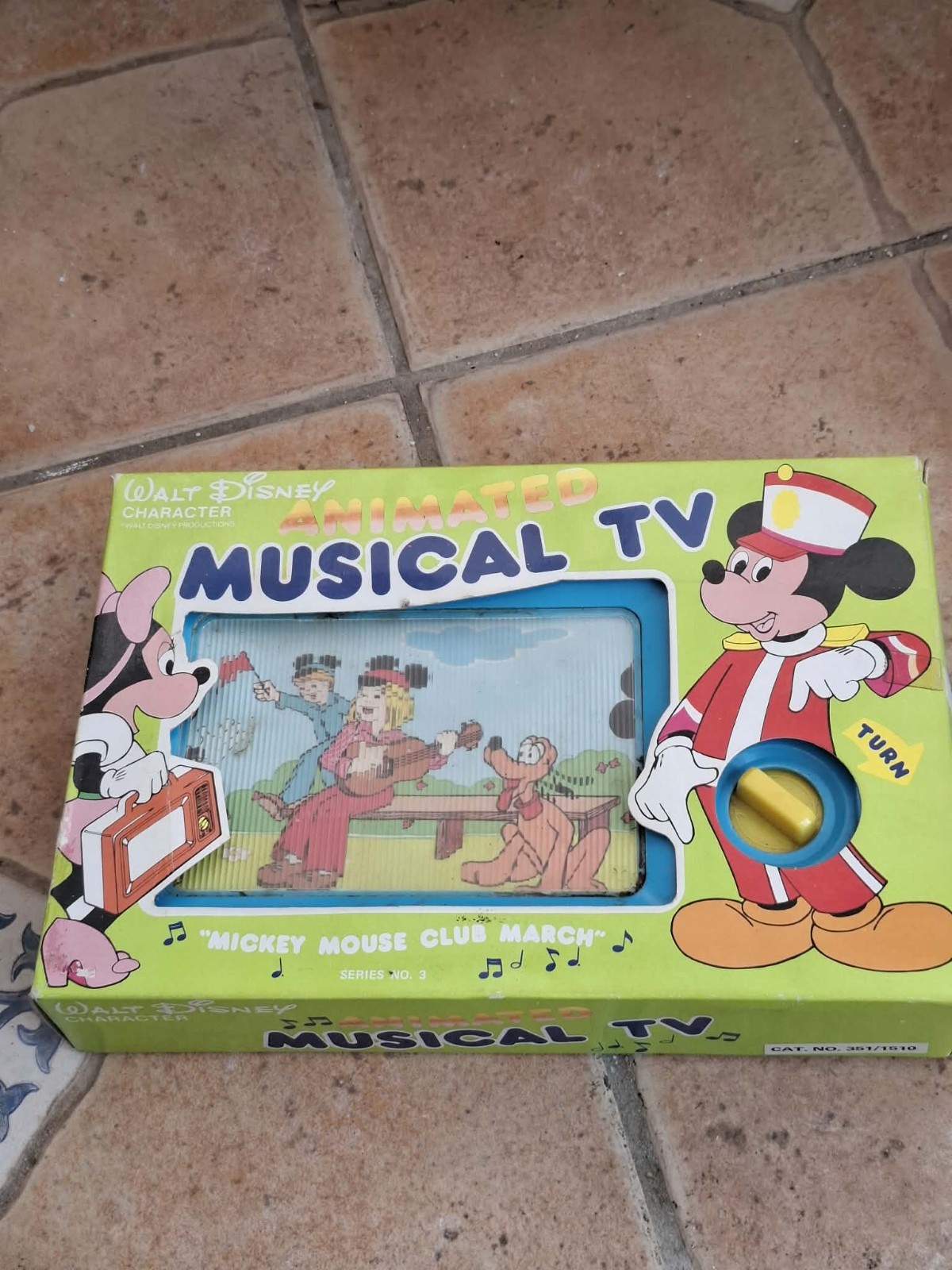 Walt Disney Animated Musical TV Mickey Mouse Club March Retro Boxed Working